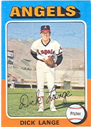 1975 Topps Mini Baseball Cards      114     Dick Lange